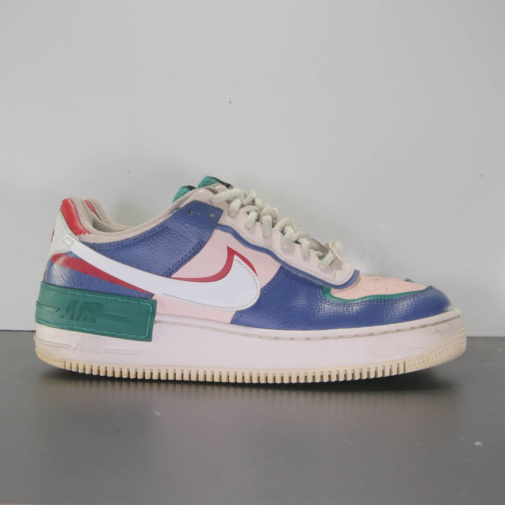 Nike Af1 Air Force 1 Low White Blue Women's Sneakers 004133 Sz 10.5womens/9 mens